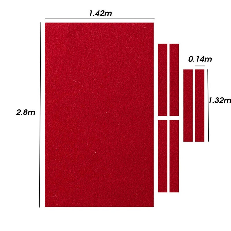 KOET Nylon Billiards Pool Table Cloth, 2.8 Meters Long Professional Pool Table Felt with 6 Cloth Strips or None, Indoor Pool Tablecloth for Bars/Clubs/Hotels Billiard Table - Image 2